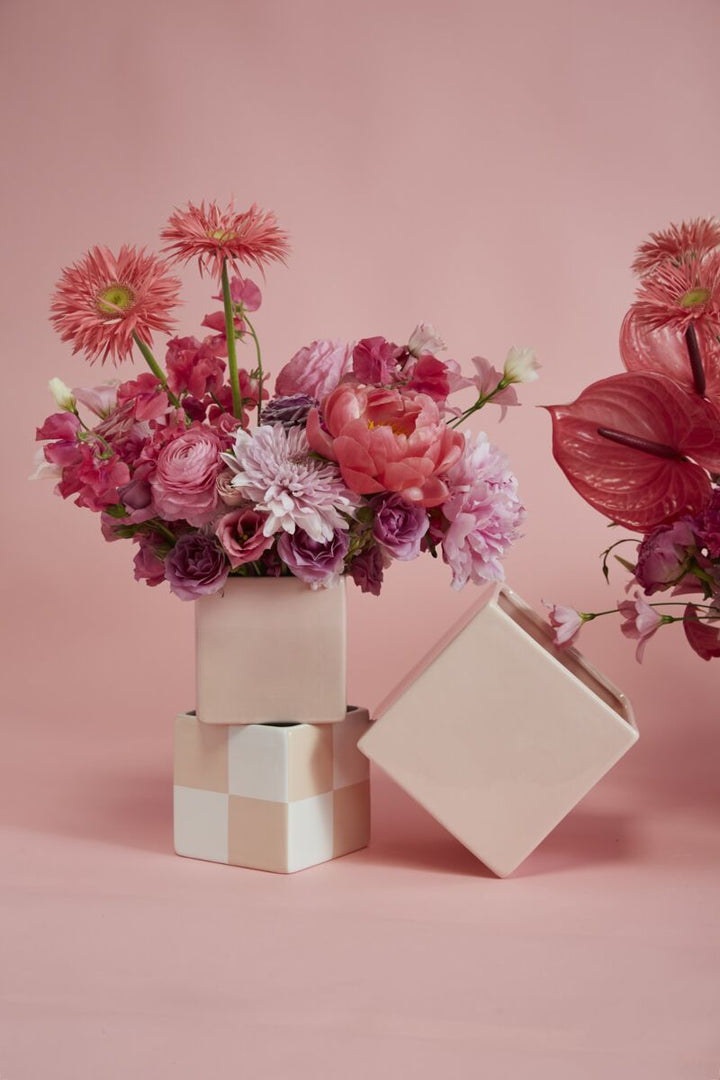 Blush Urban Square Vase