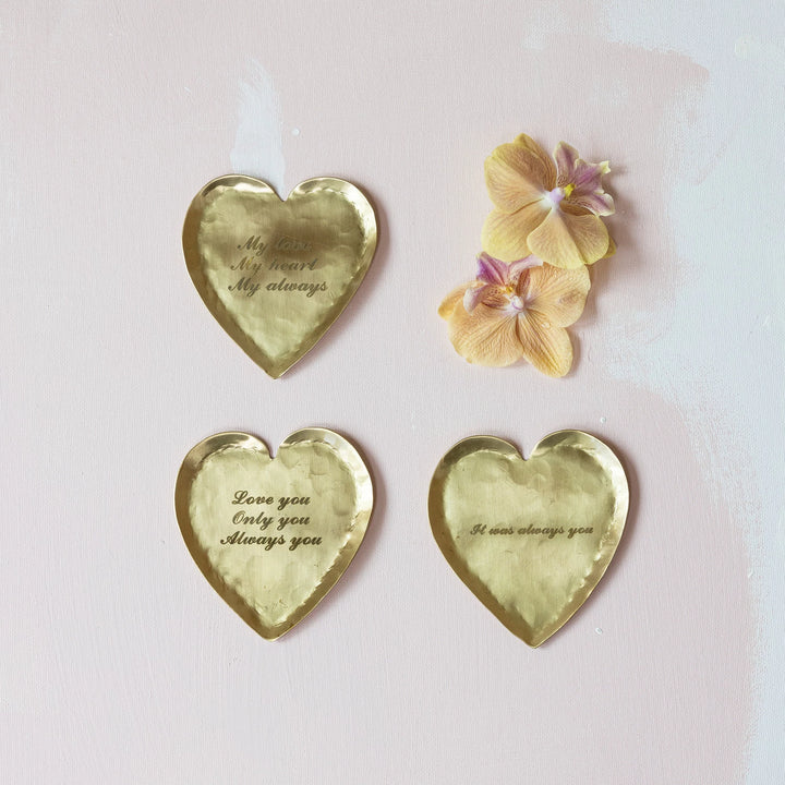 Brass Heart Dish