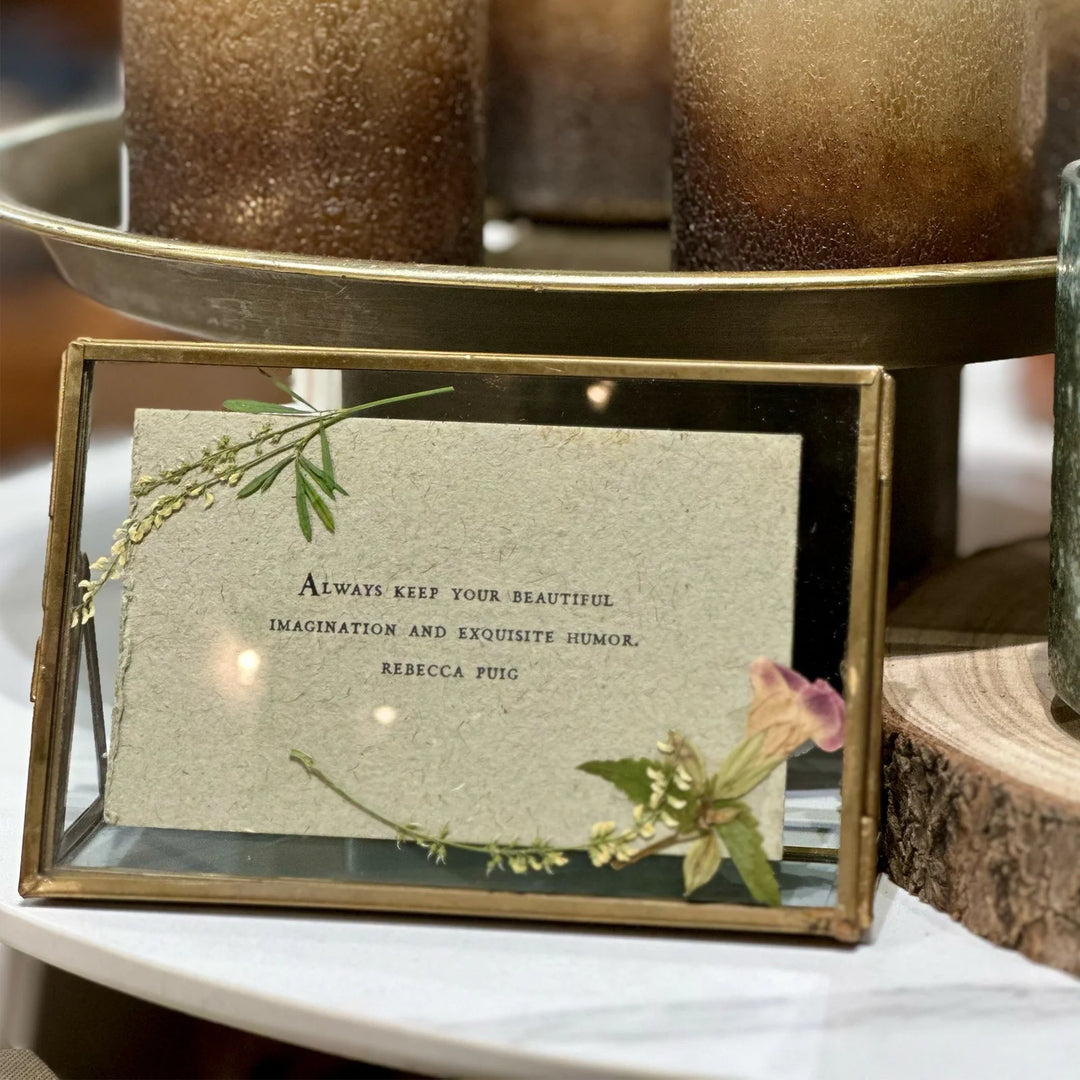 6"x4" Horizontal Brass Standing Frame