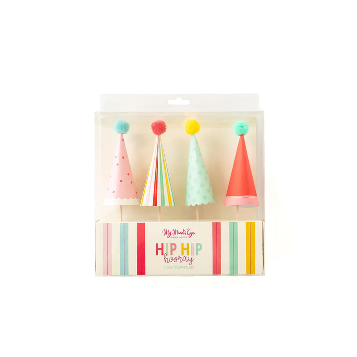 Party Hat Cake Toppers