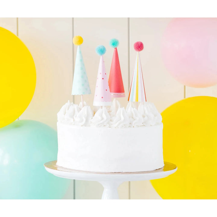 Party Hat Cake Toppers