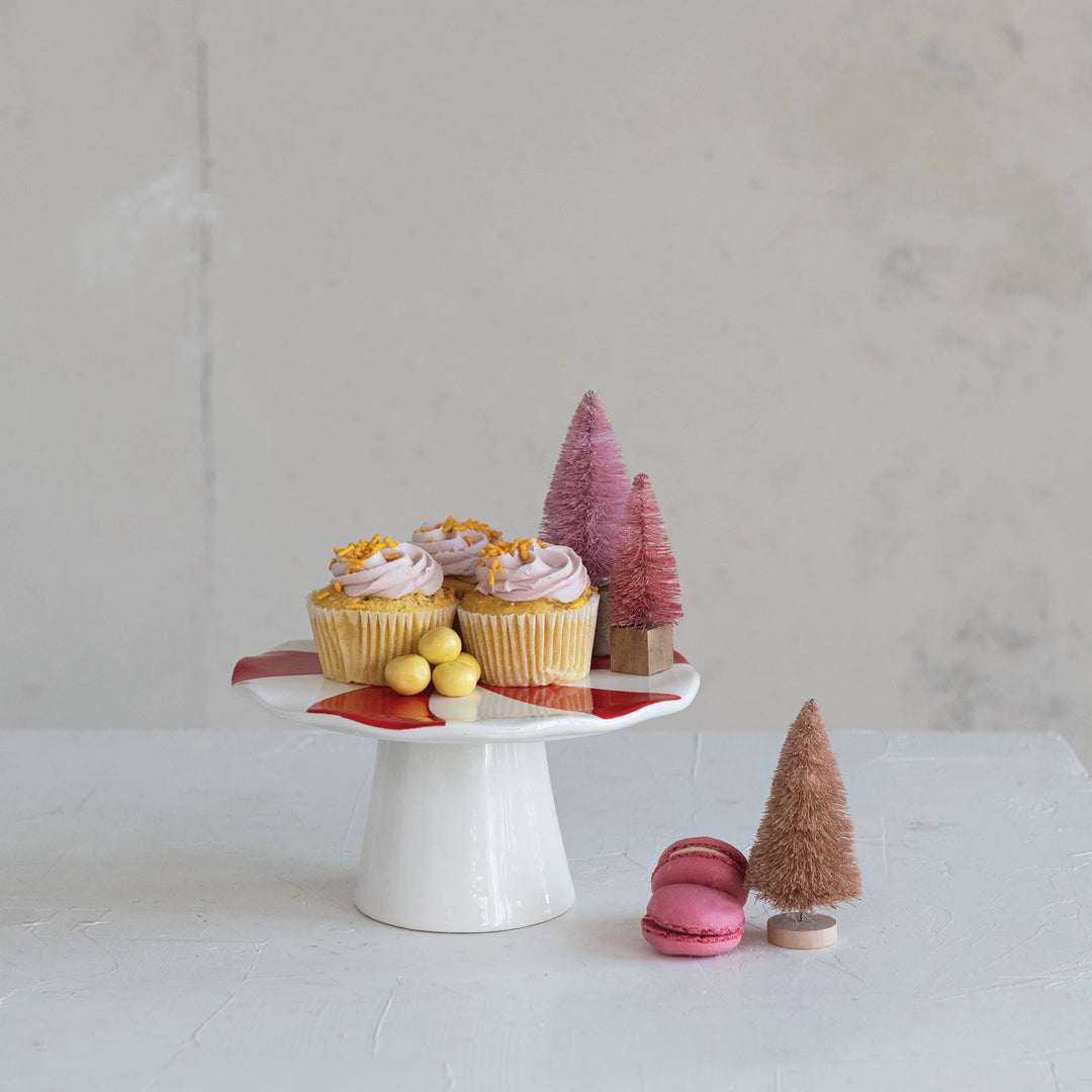 Red & White Candy Pedestal
