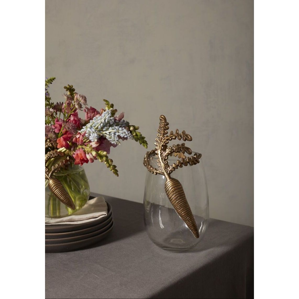 Gilded Carrot Vase