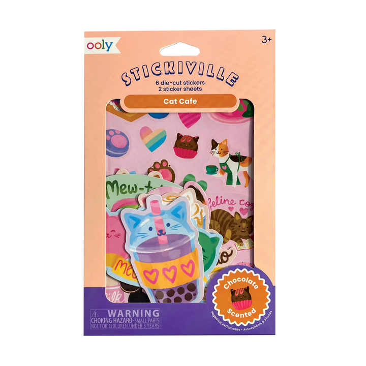 Cat Cafe Scented Stickers