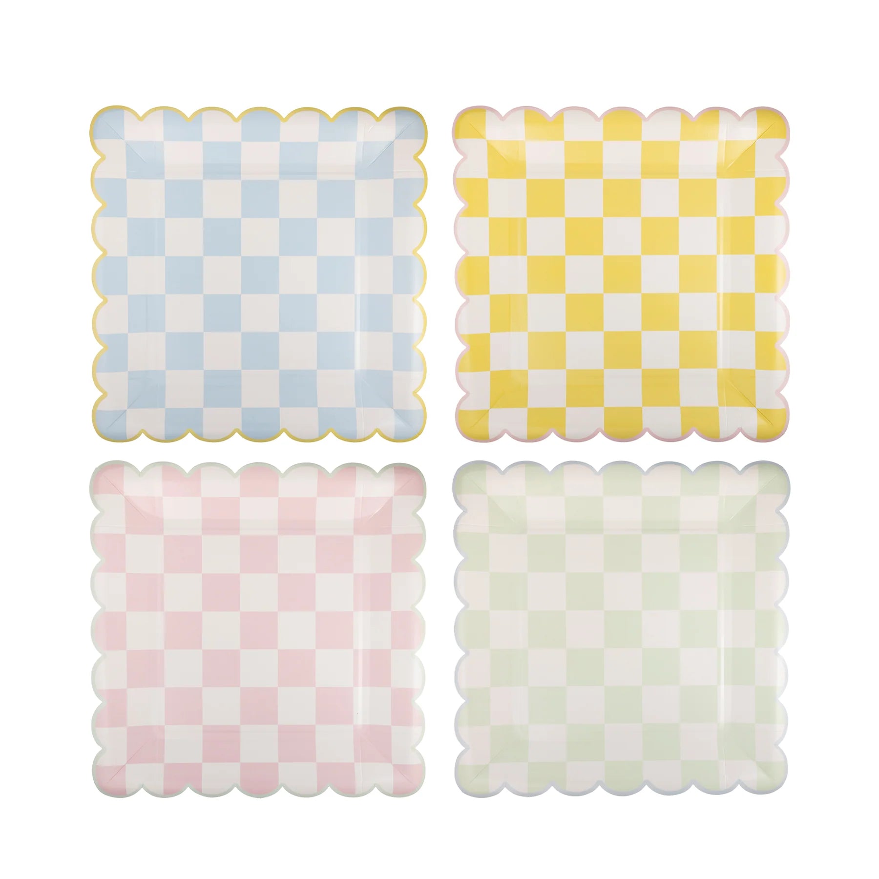 Checkered Paper Plates