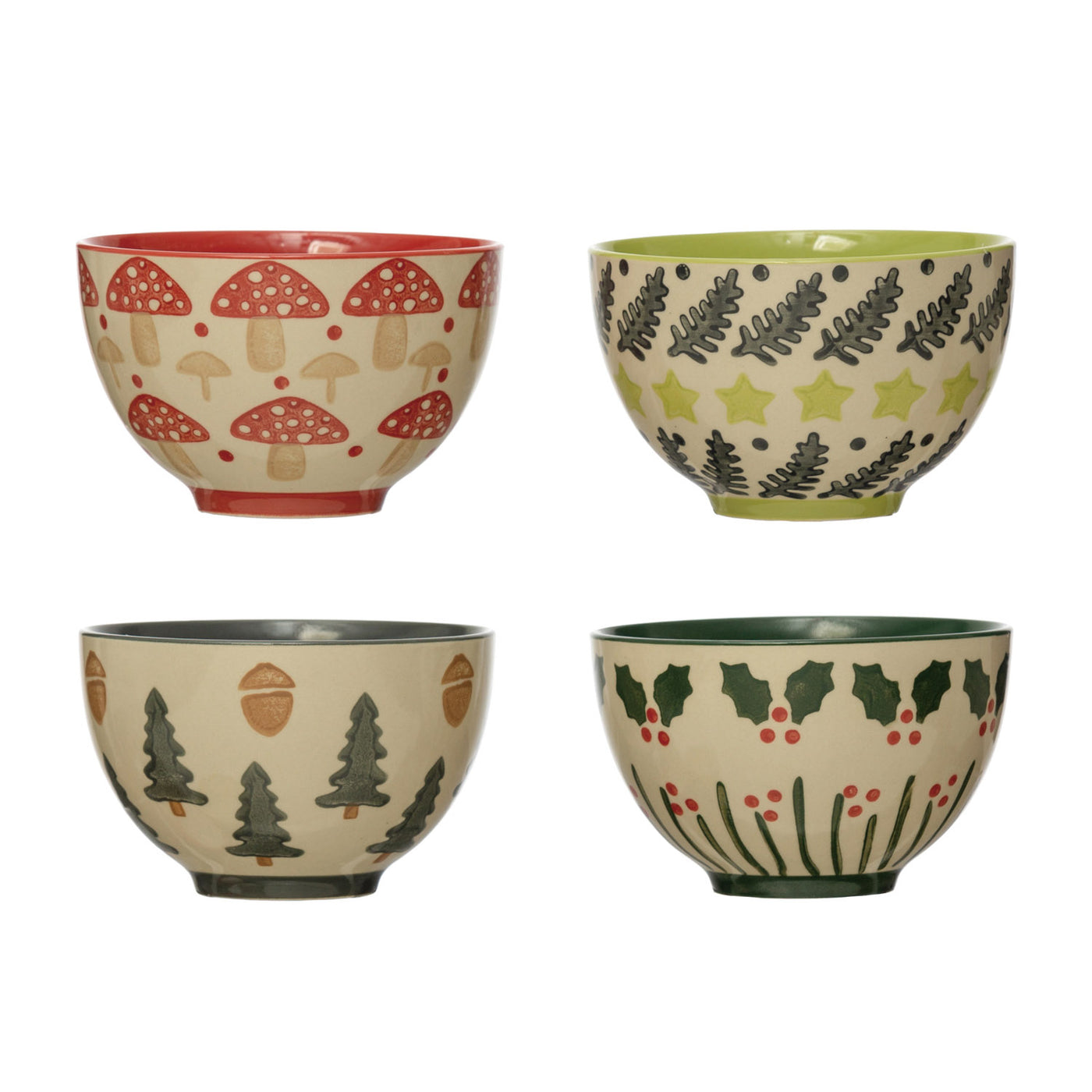 Christmas Patterned Bowls