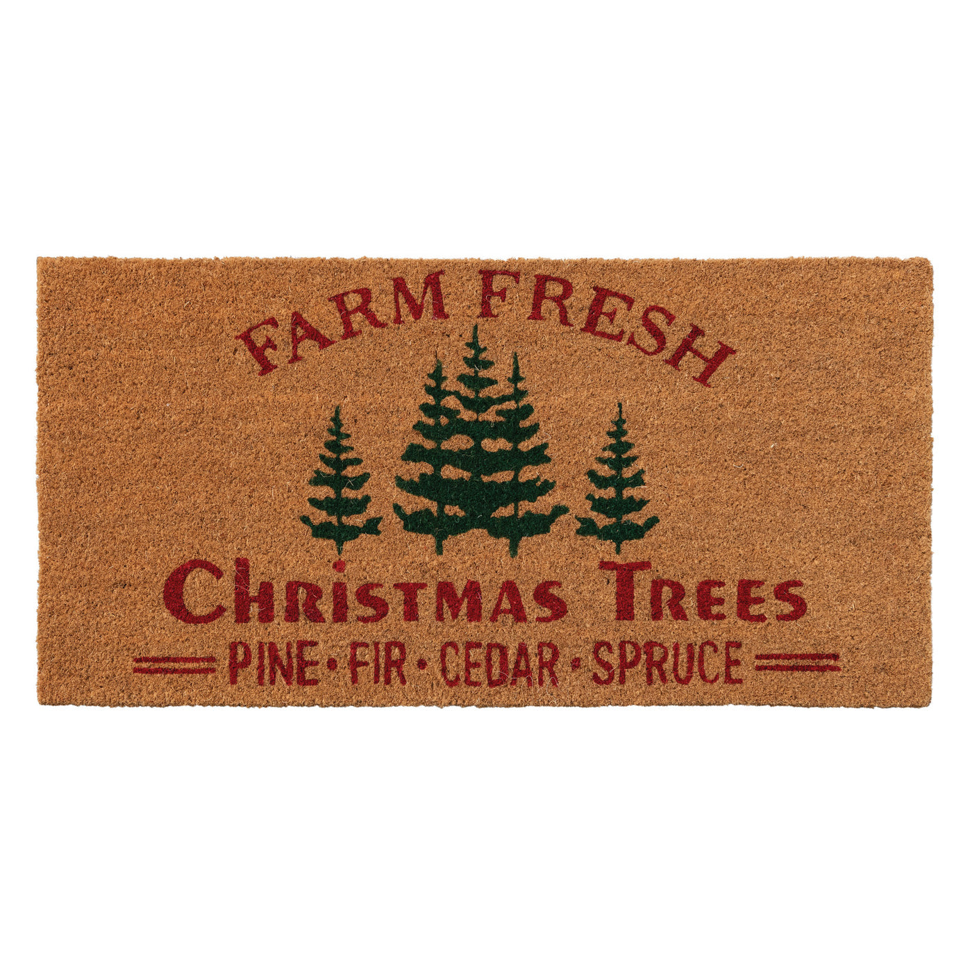 Fresh Cut Christmas Trees Door Mat