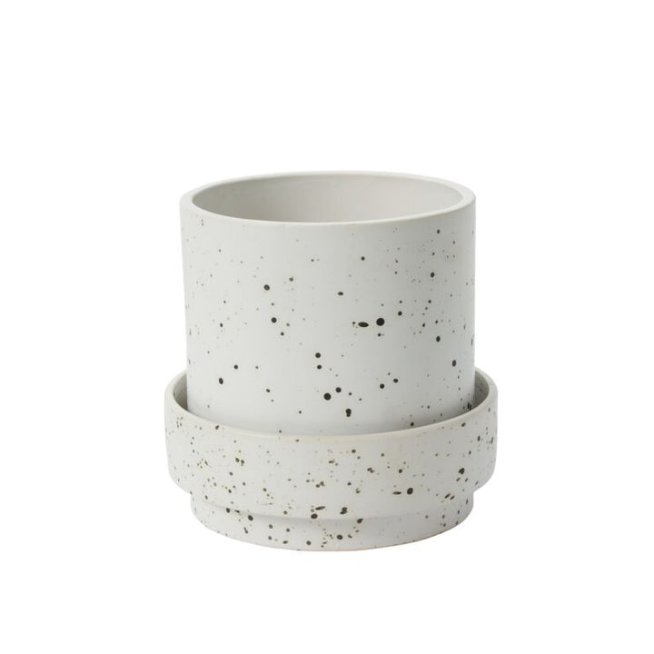 White Speckled Pot