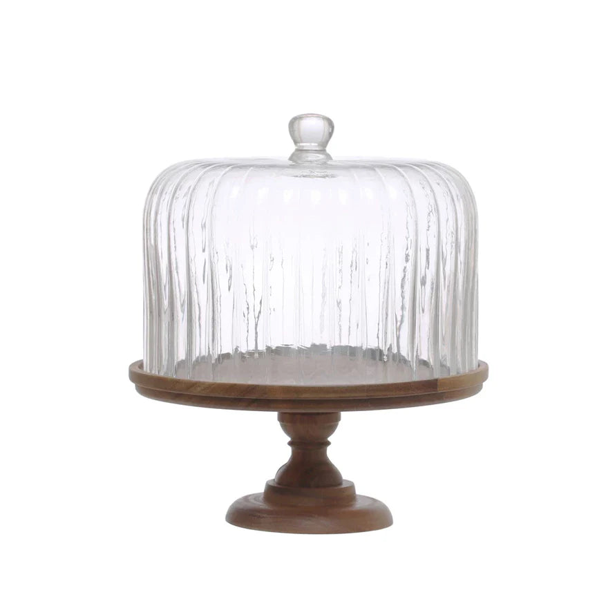 Acacia Wood Cake Stand