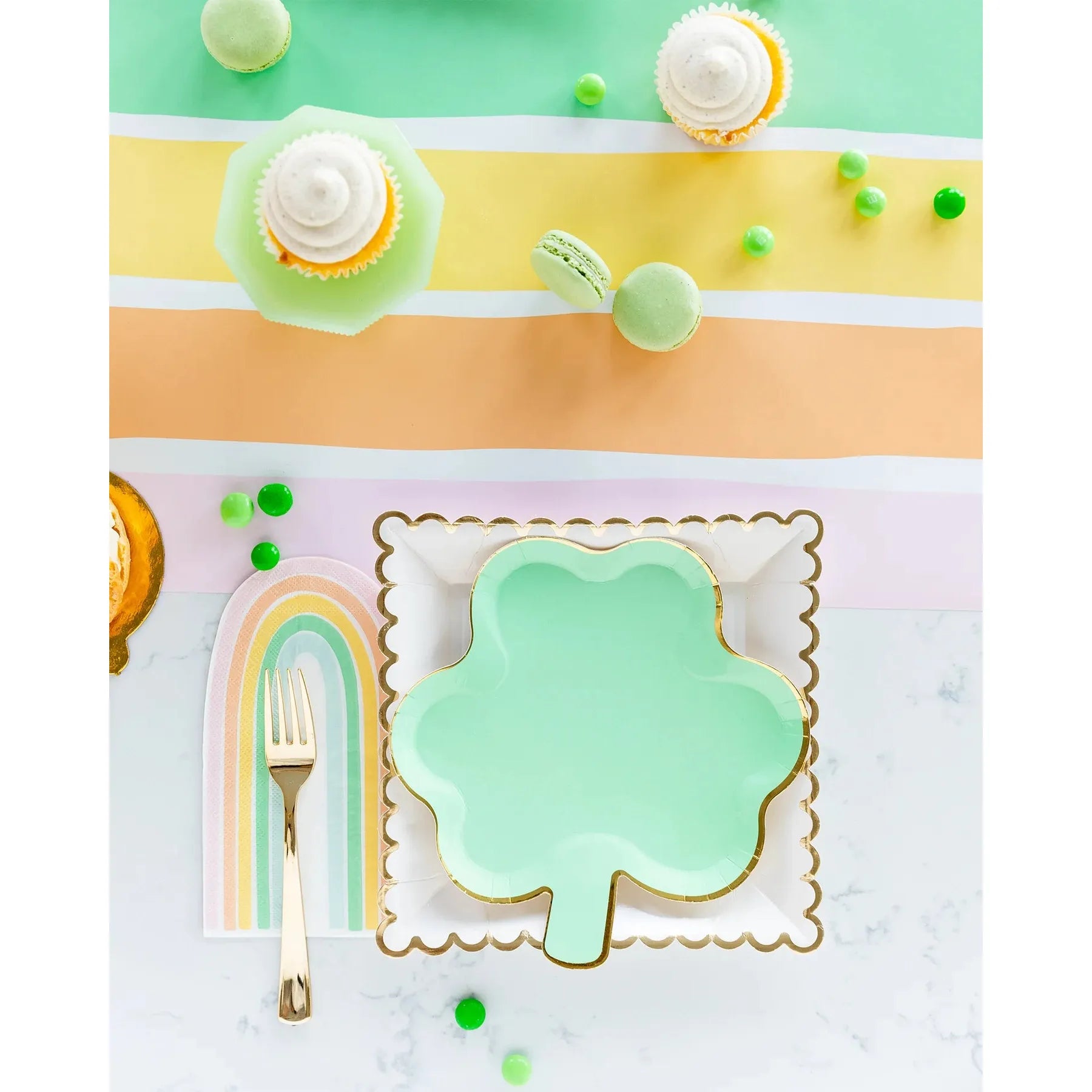 Pastel Clover Plates