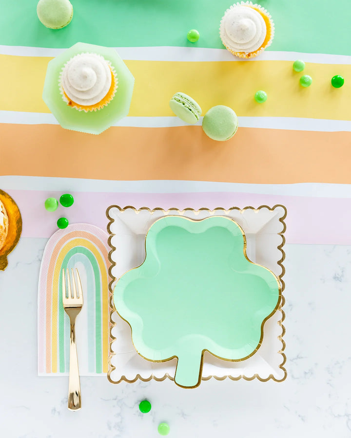 Pastel Clover Plates