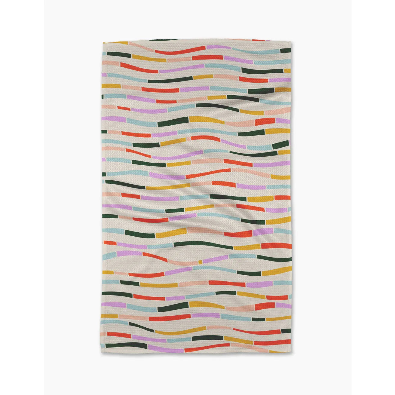 Colorful Currents Tea Towel