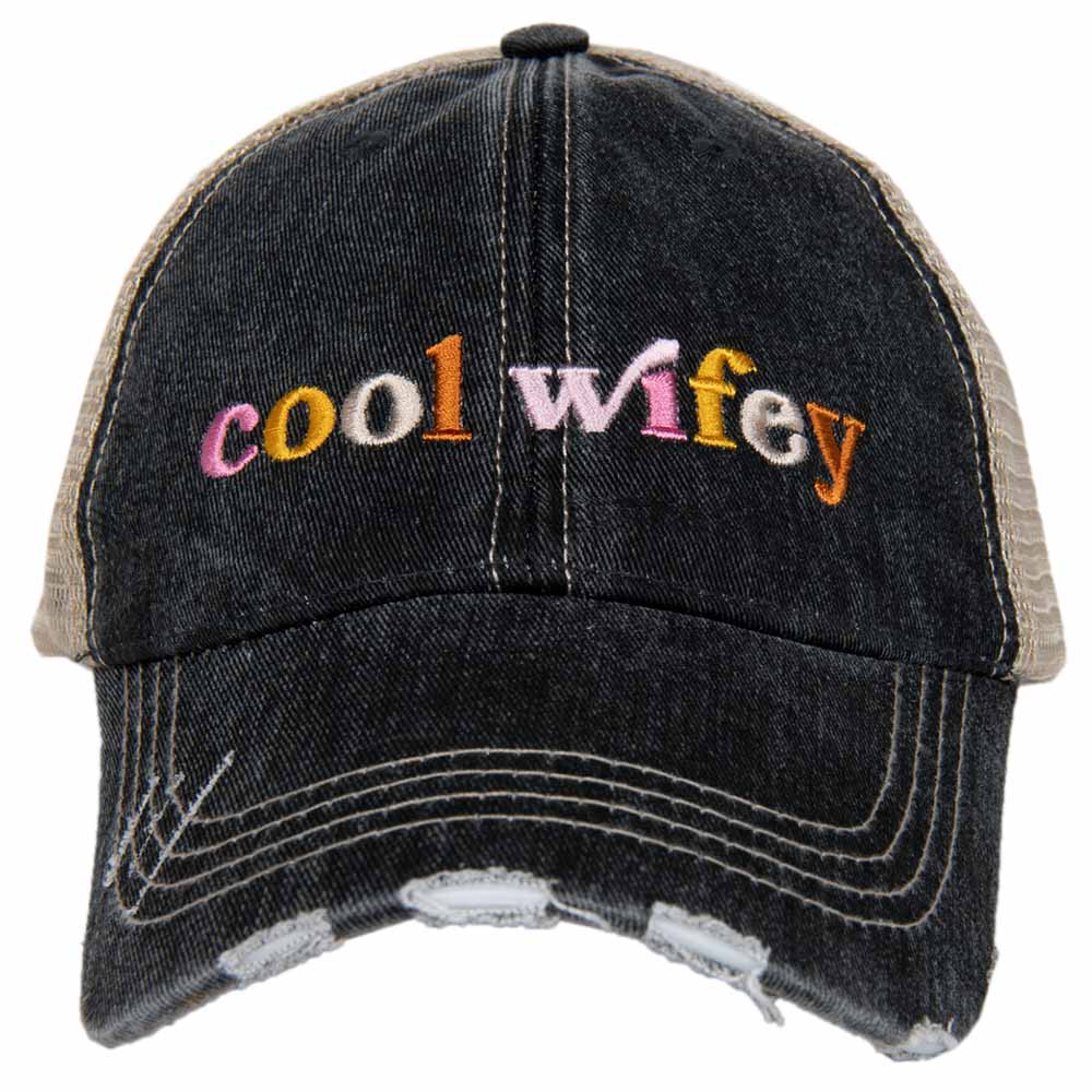 Cool Wifey Trucker Hat Black