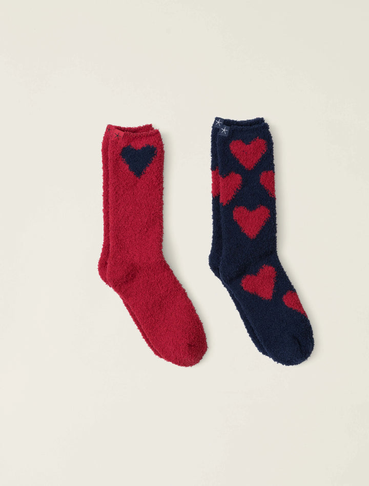 Cozy Chic Heart Print Sock Set