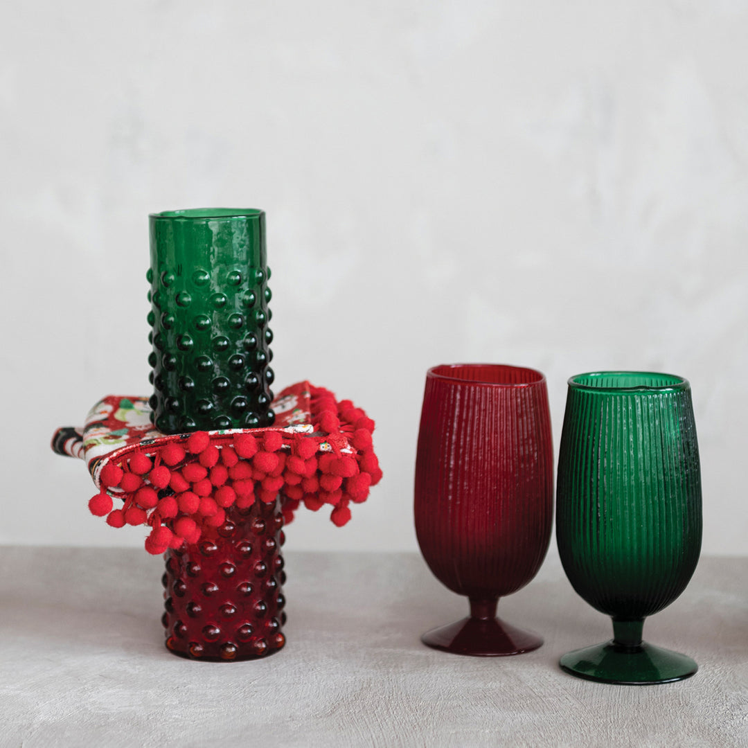 Hobnail Drinking Glass