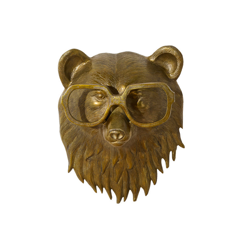 Beatrice the Bear Wall Mount (Antique Brass Finish)