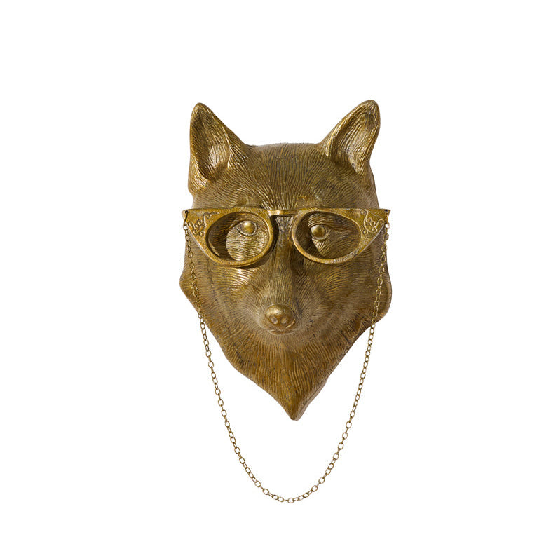 Eloise the Fox Wall Mount ((Antique Brass Finish)