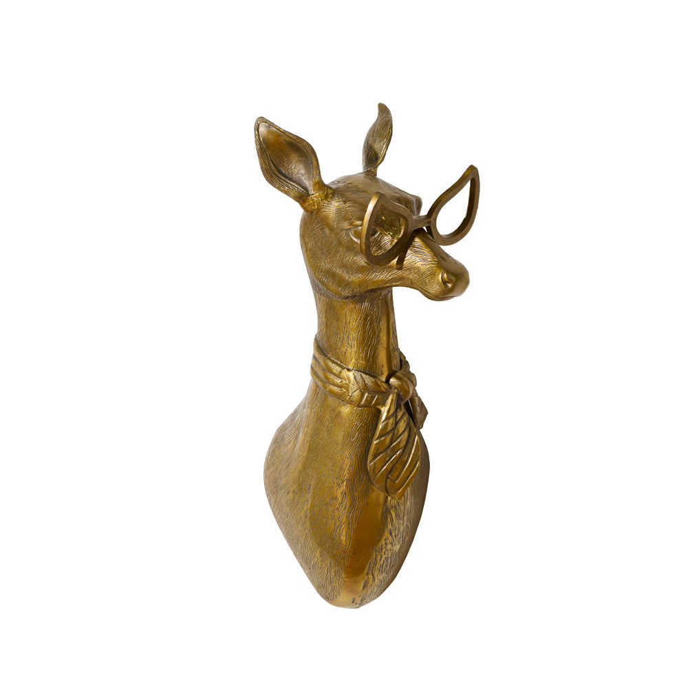Margie the Fawn Wall Mount (Antique Brass Finish)