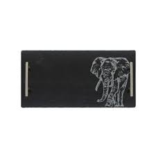 Large Slate Serving Tray - Elephant