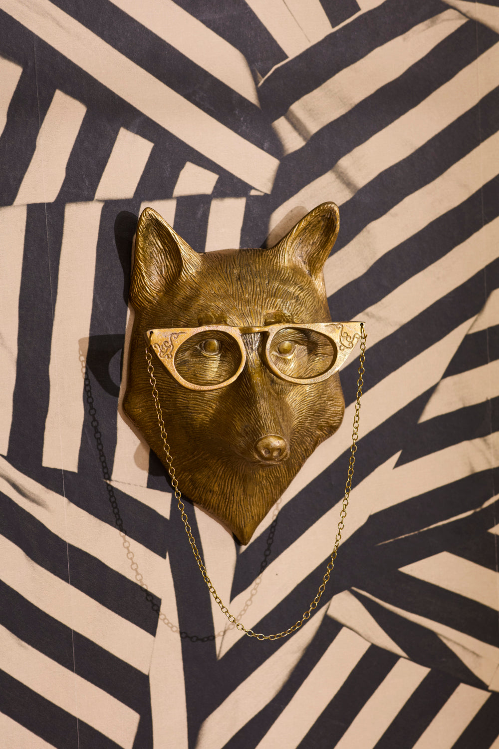 Eloise the Fox Wall Mount ((Antique Brass Finish)