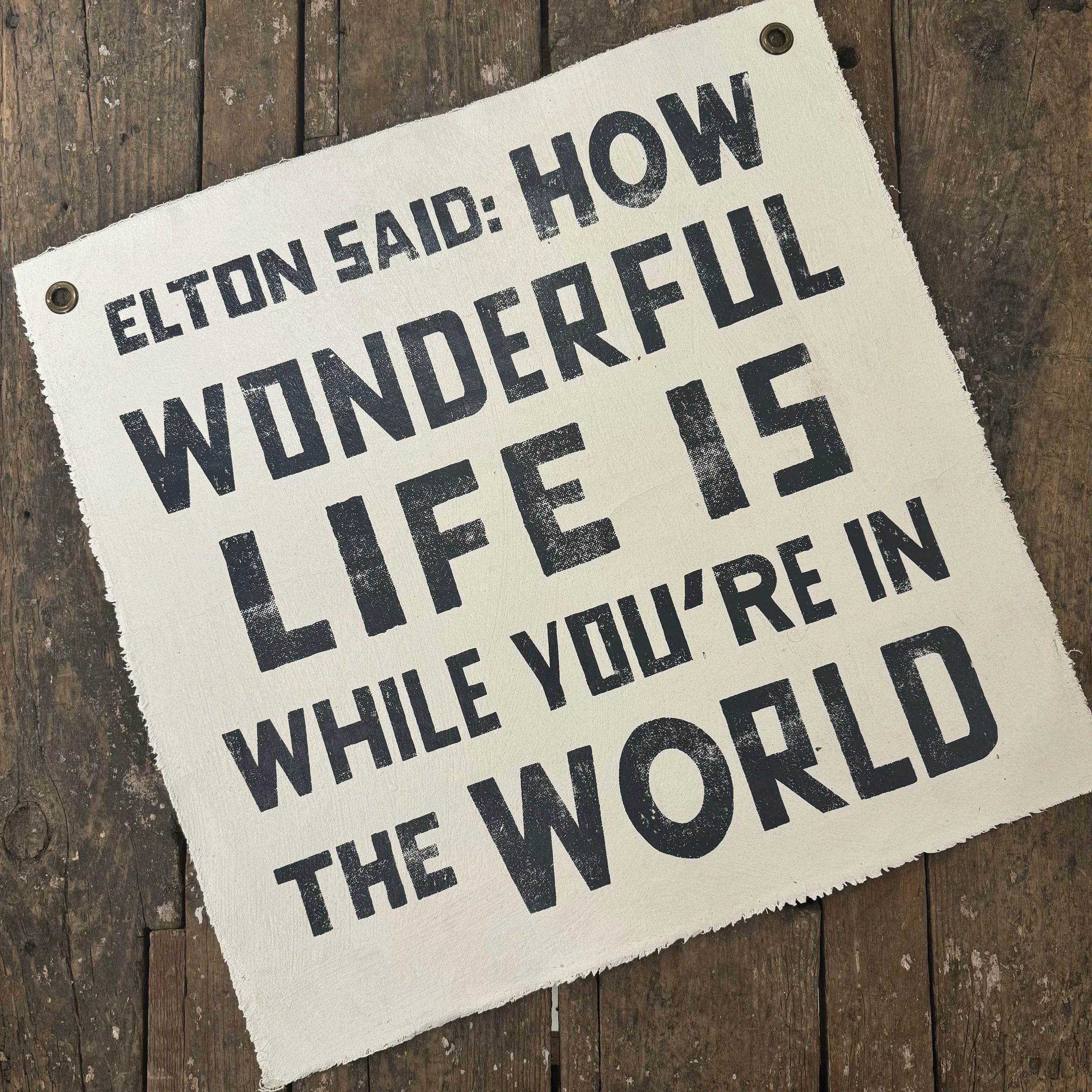 Elton Said Wall Tarp