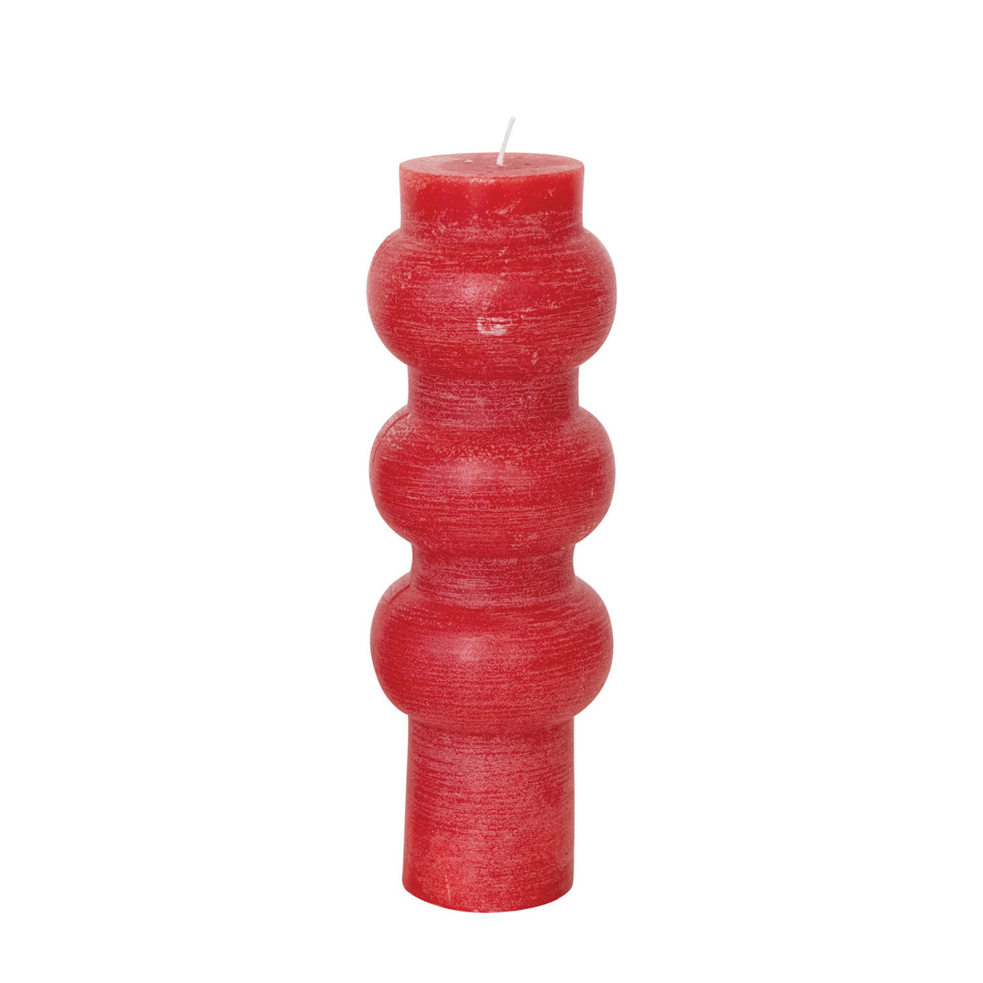 Statement Red Geometric Candle