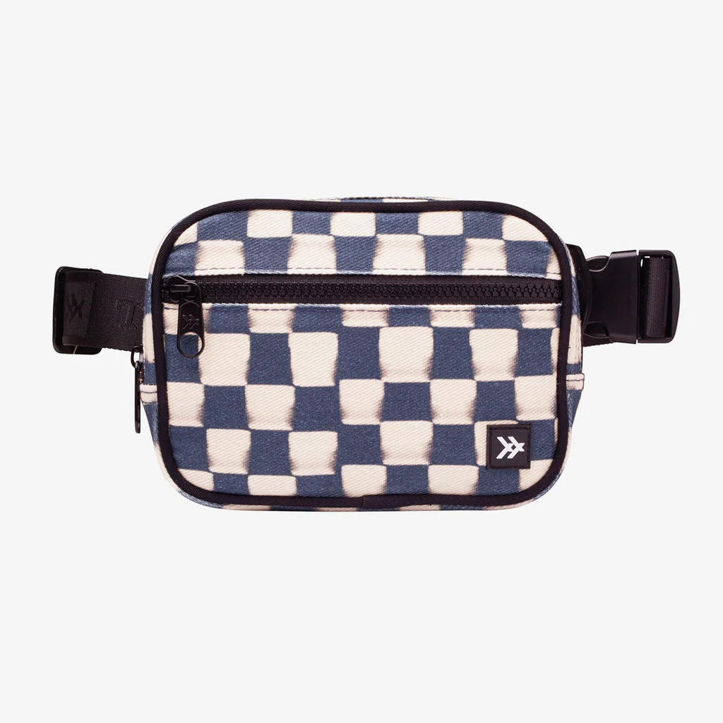 Faded Check Fanny Pack