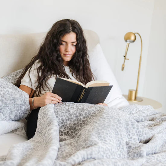 Snow Leopard Throw Blanket