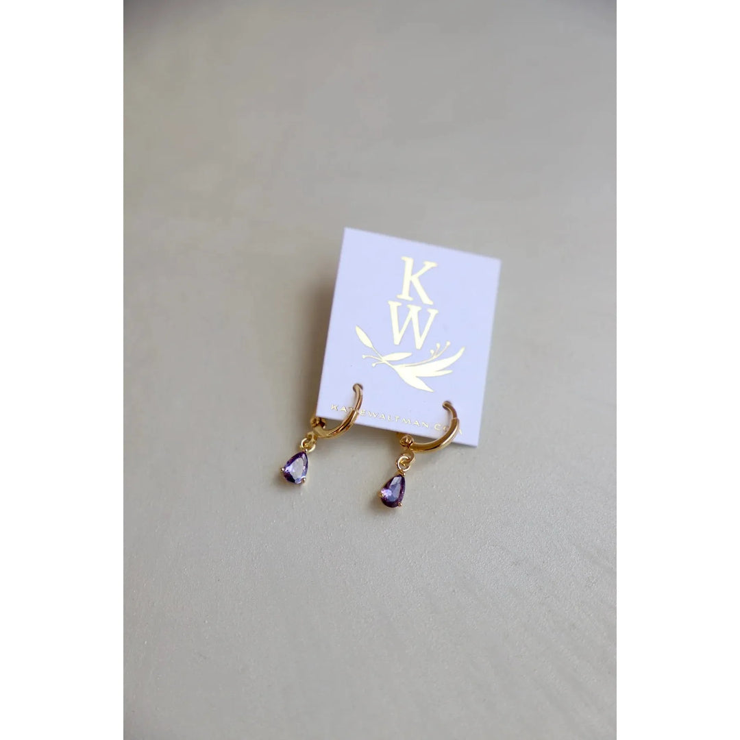 Birthstone Earrings - February