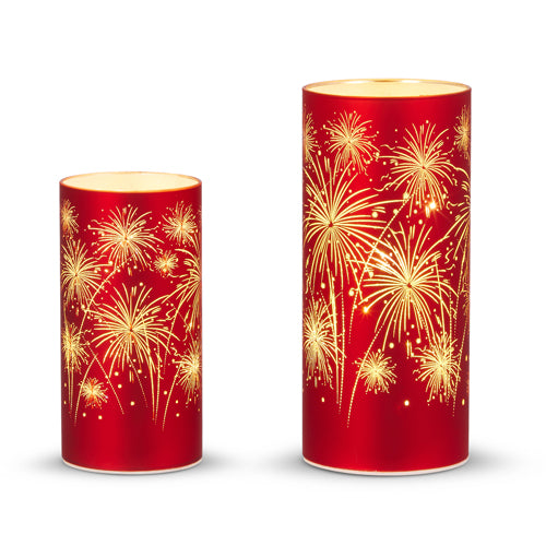 Lighted Firework Lantern