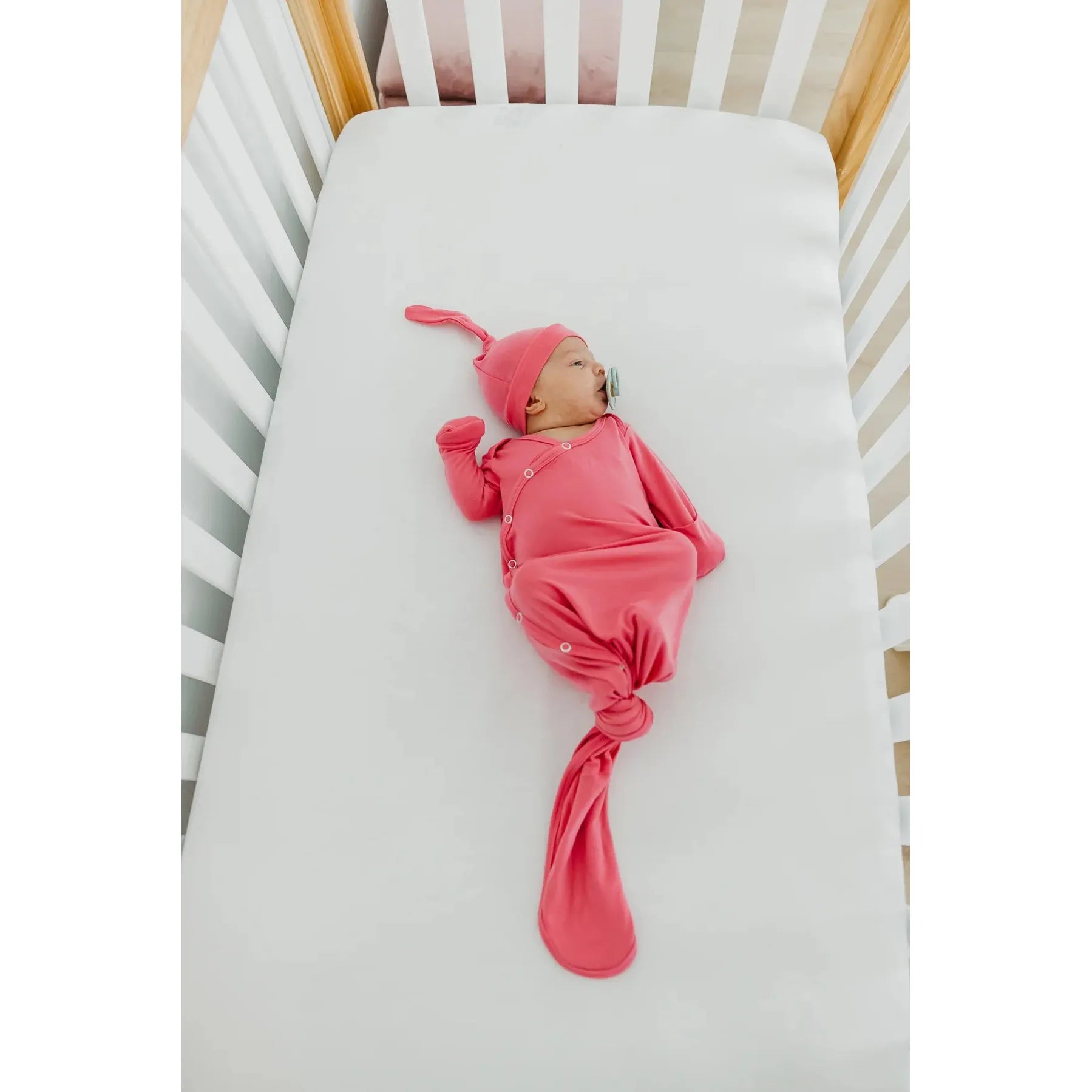 Flamingo Newborn Knotted Gown