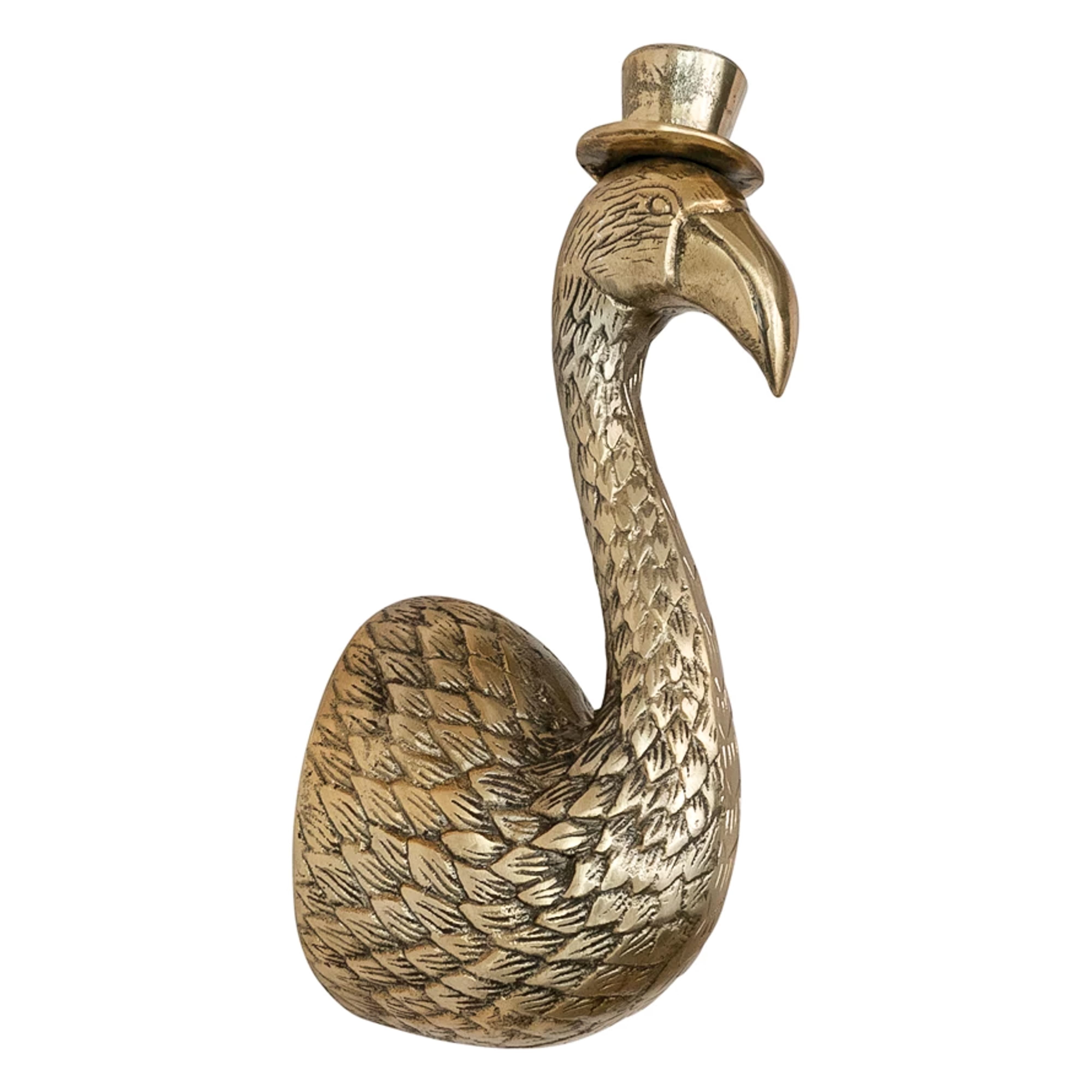 Poppy the Flamingo Wall Mount (Antique Champagne Finish)