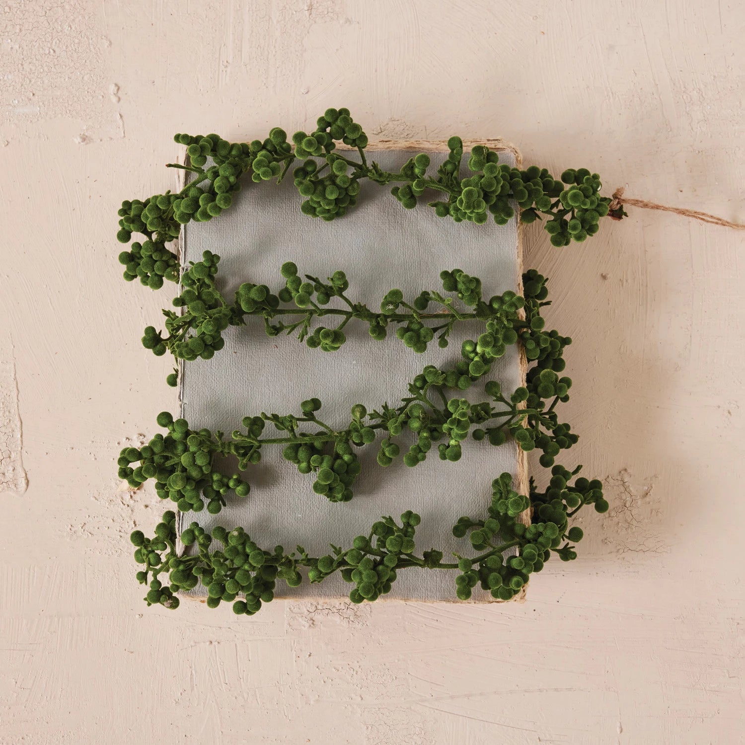 Flocked Foam Ball Garland 72"