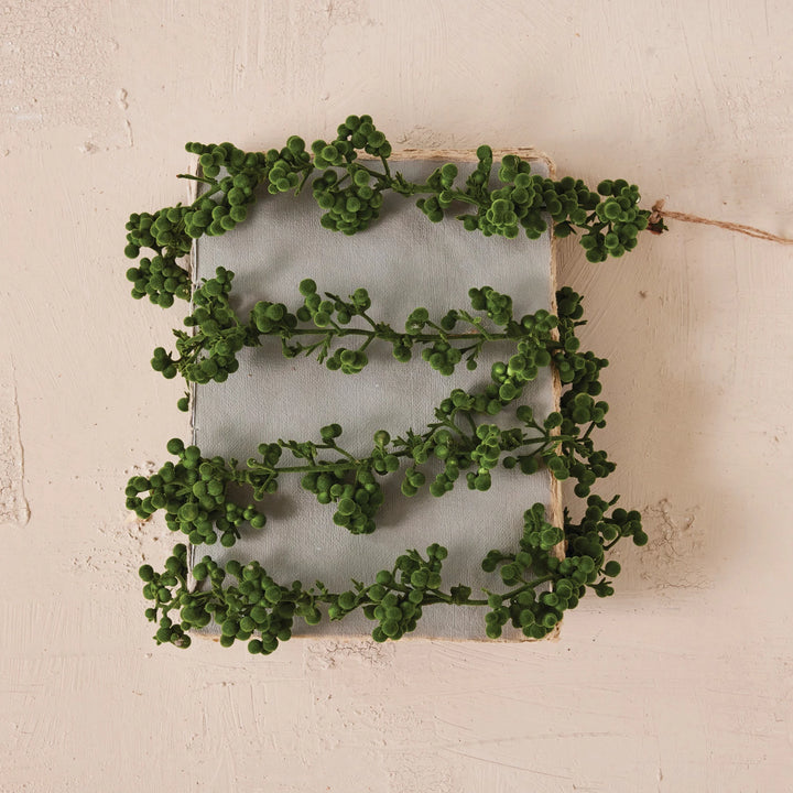 Flocked Foam Ball Garland 72"