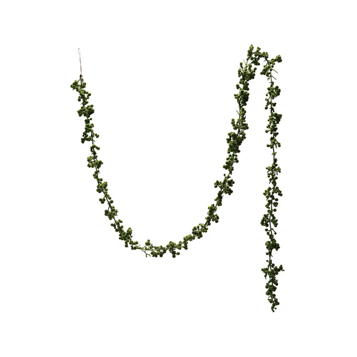 Flocked Foam Ball Garland 72"
