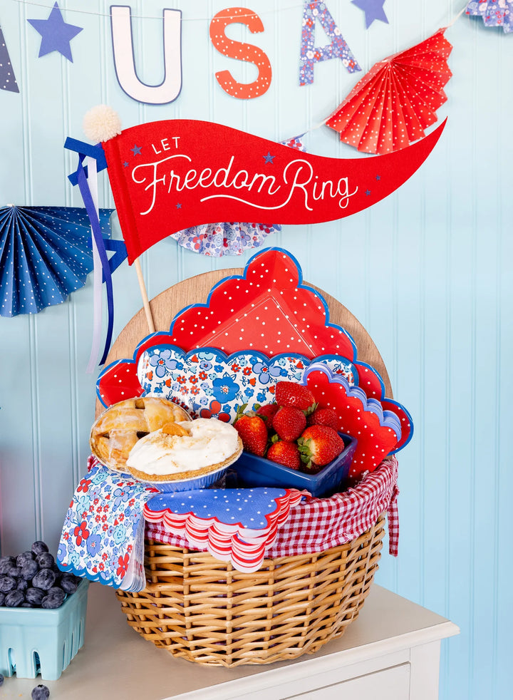 Let Freedom Ring Felt Pennant Banner