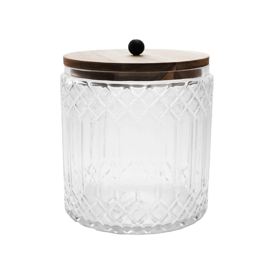 Ornate Glass Jar