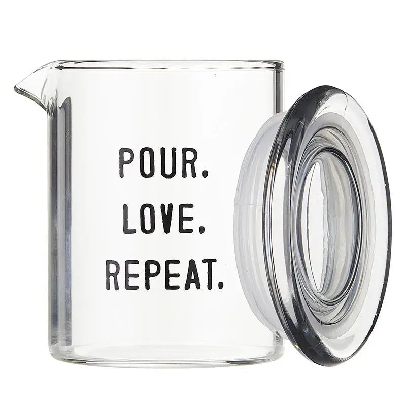 Glass Dispenser - Pour. Love. Repeat.