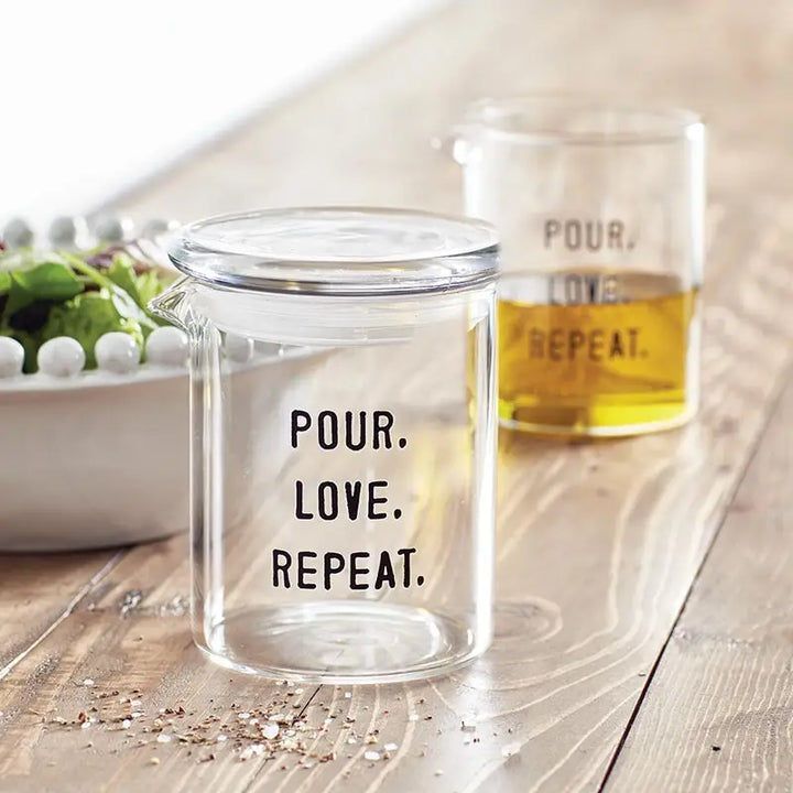 Glass Dispenser - Pour. Love. Repeat.