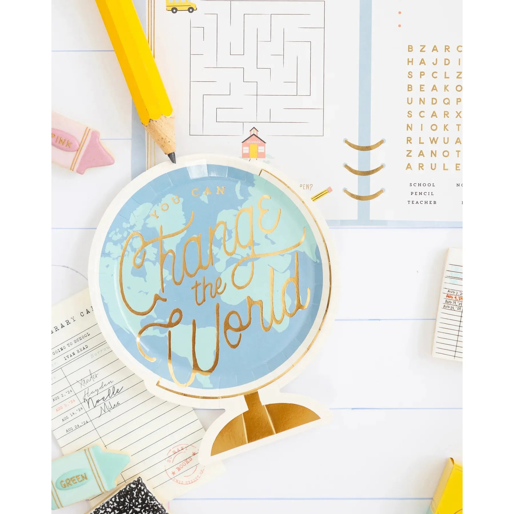 Globe Paper Plate
