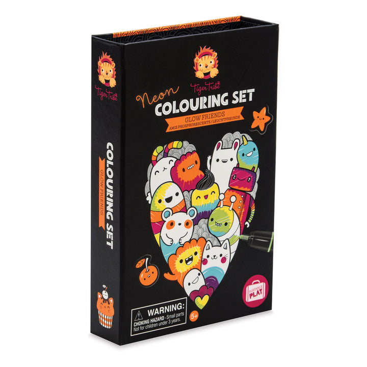 Neon Colouring Set - Glow Friends