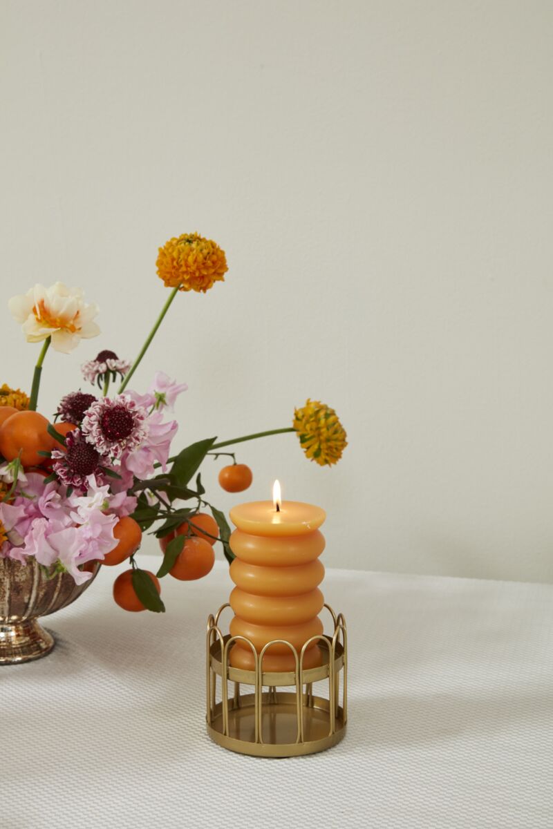 Gold Scallop Candleholder