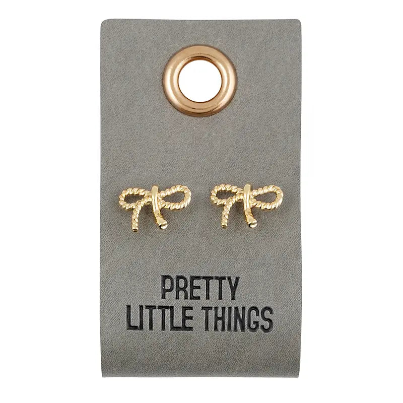 Gold Bow Earrings