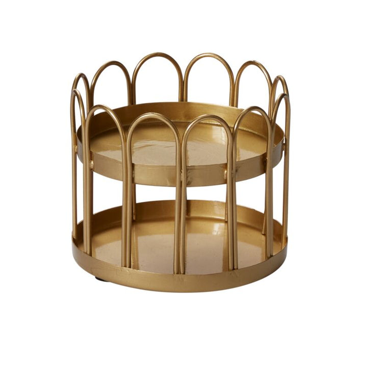 Gold Scallop Candleholder