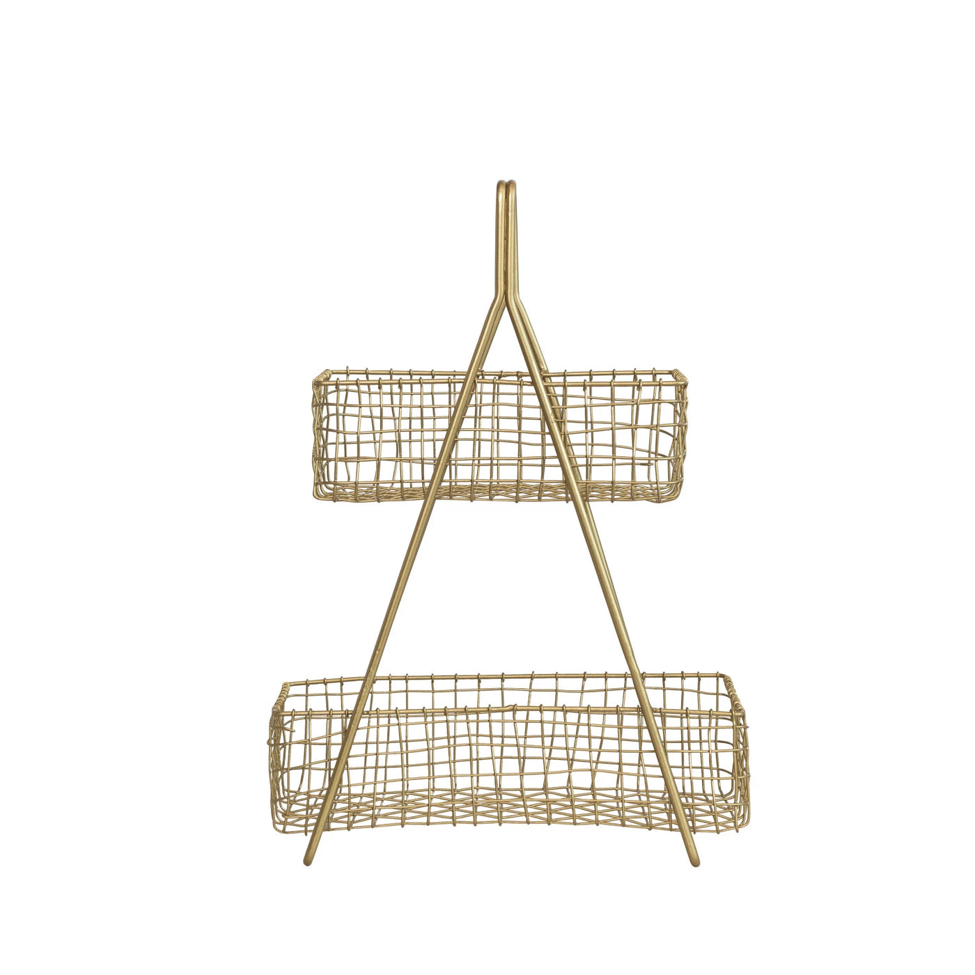 Gold Metal 2-Tier Basket