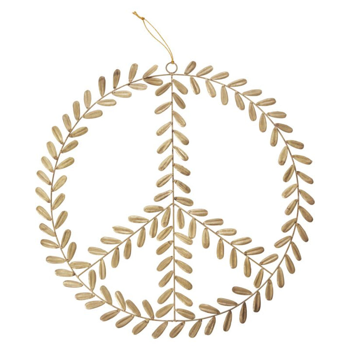 Gold Peace Wreath