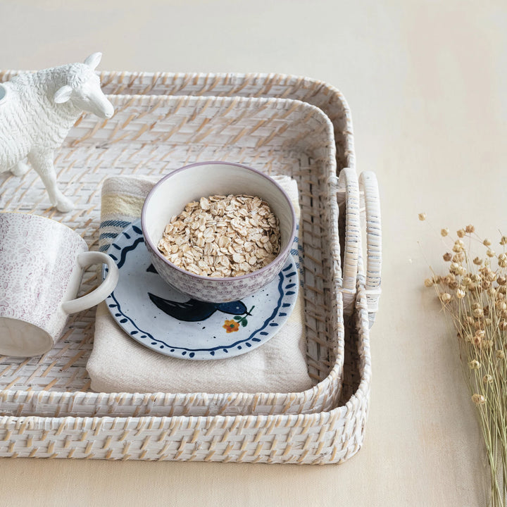 Hand-Woven Bamboo Tray