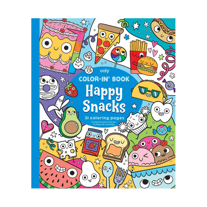 Color-in' Book: Happy Snacks