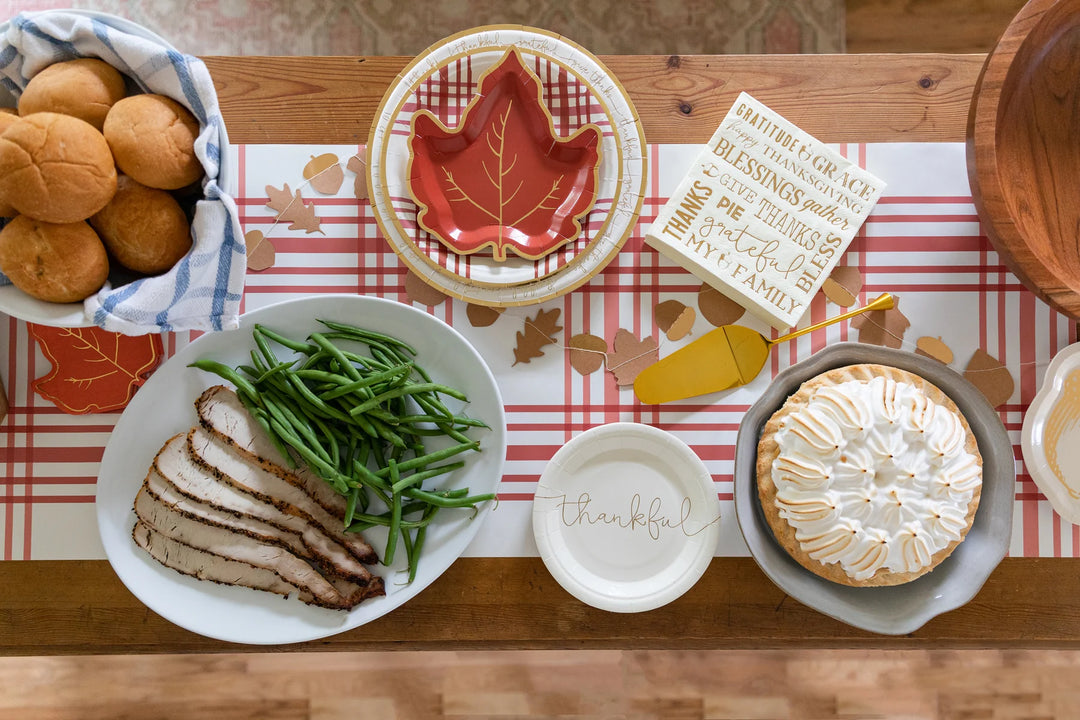 Harvest Plaid Paper Table Runner