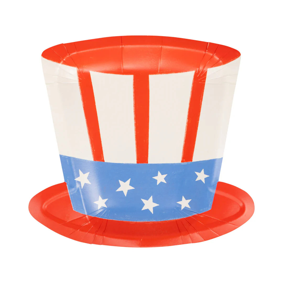 Uncle Sam Hat Paper Plates